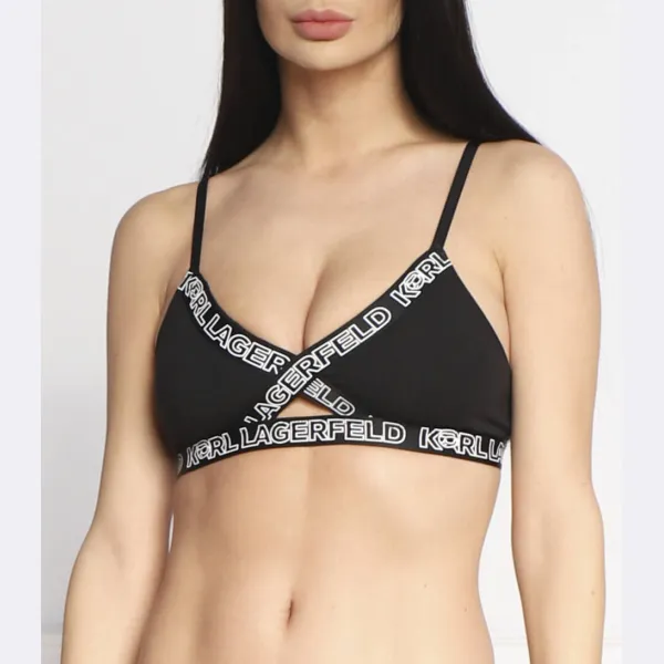 

Ikonik 2.0 бюстгальтер-глазок Karl Lagerfeld, черный