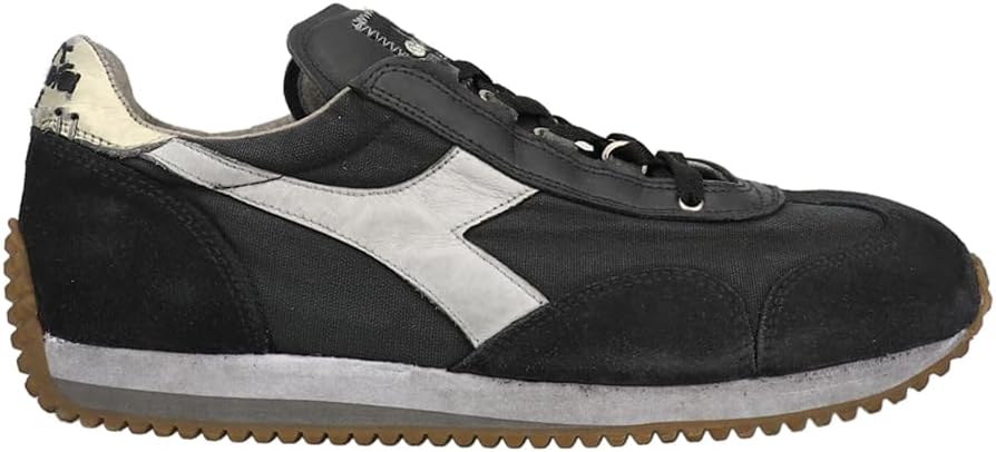 Мужские кроссовки Diadora Equip H Dirty Stone Wash Evo с шнуровкой, повседневные - черные