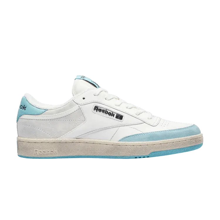 

Кроссовки Reebok Club C 'White Light Blue Distressed', белый