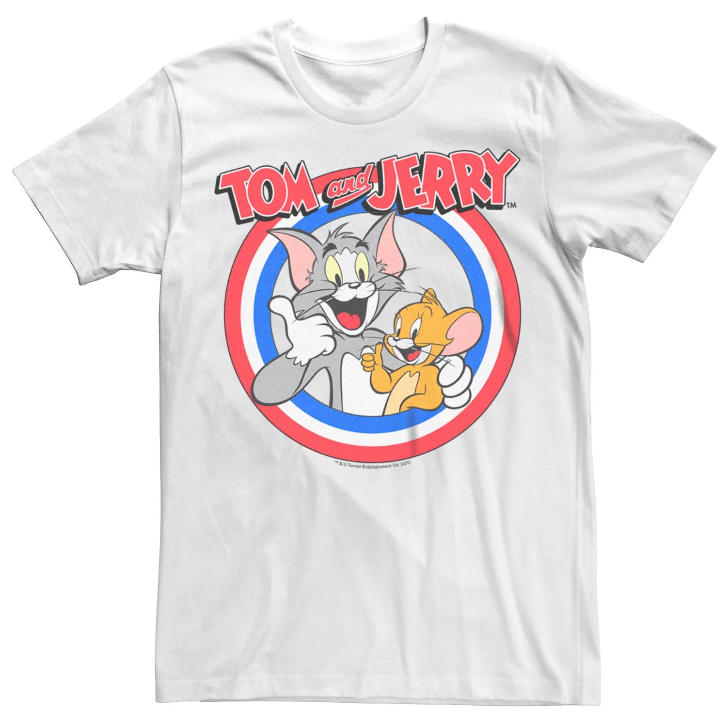 

Мужская футболка с логотипом Tom & Jerry Americana Tom And Jerry Licensed Character