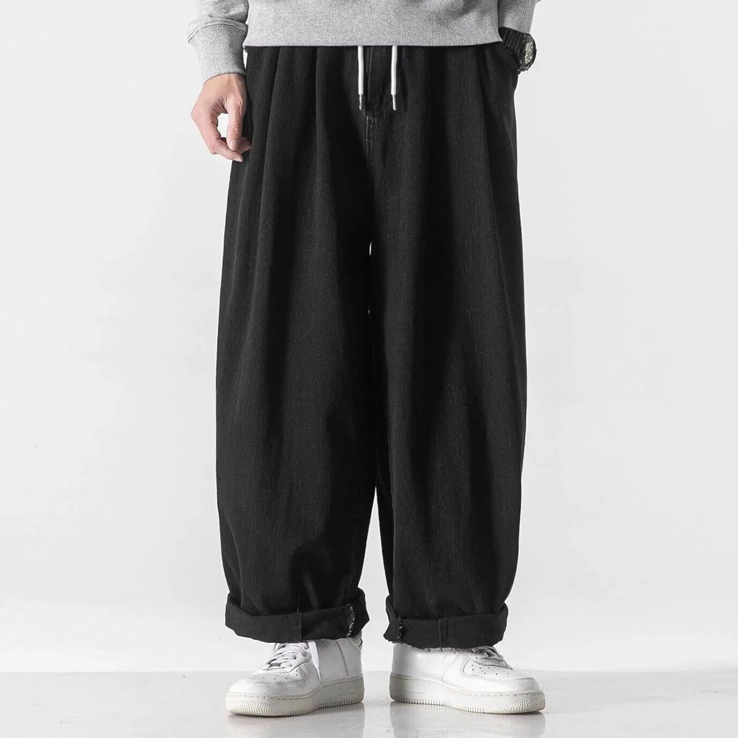 Джинсы свободные, Athletic Fit, Black — фото 2