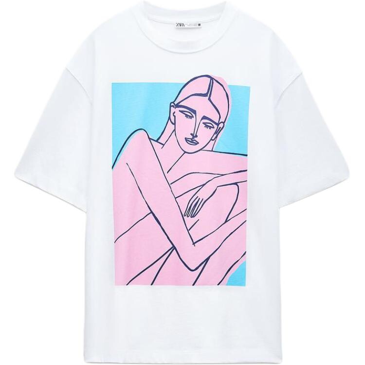 

Футболка женская белая Zara