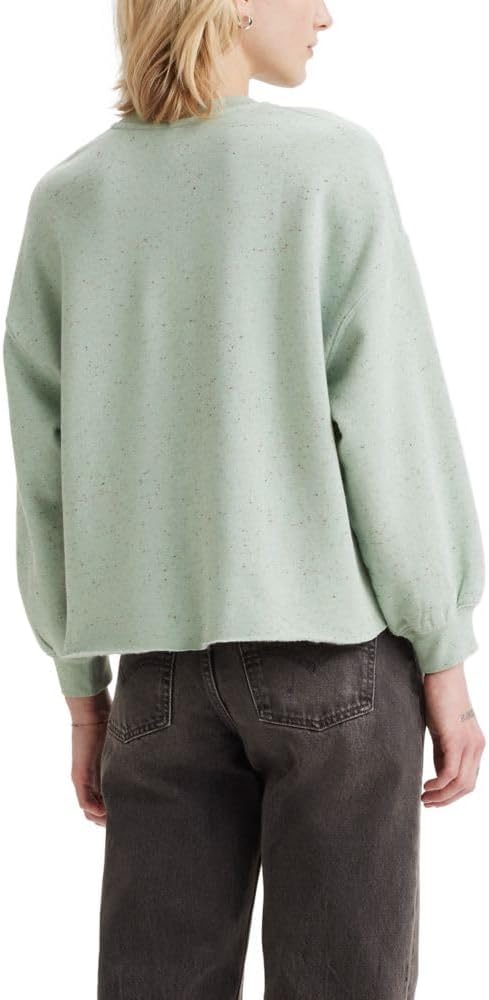 Женская футболка Levi's Leo Raw Cut Crew, (New) Blue Surf — фото 2