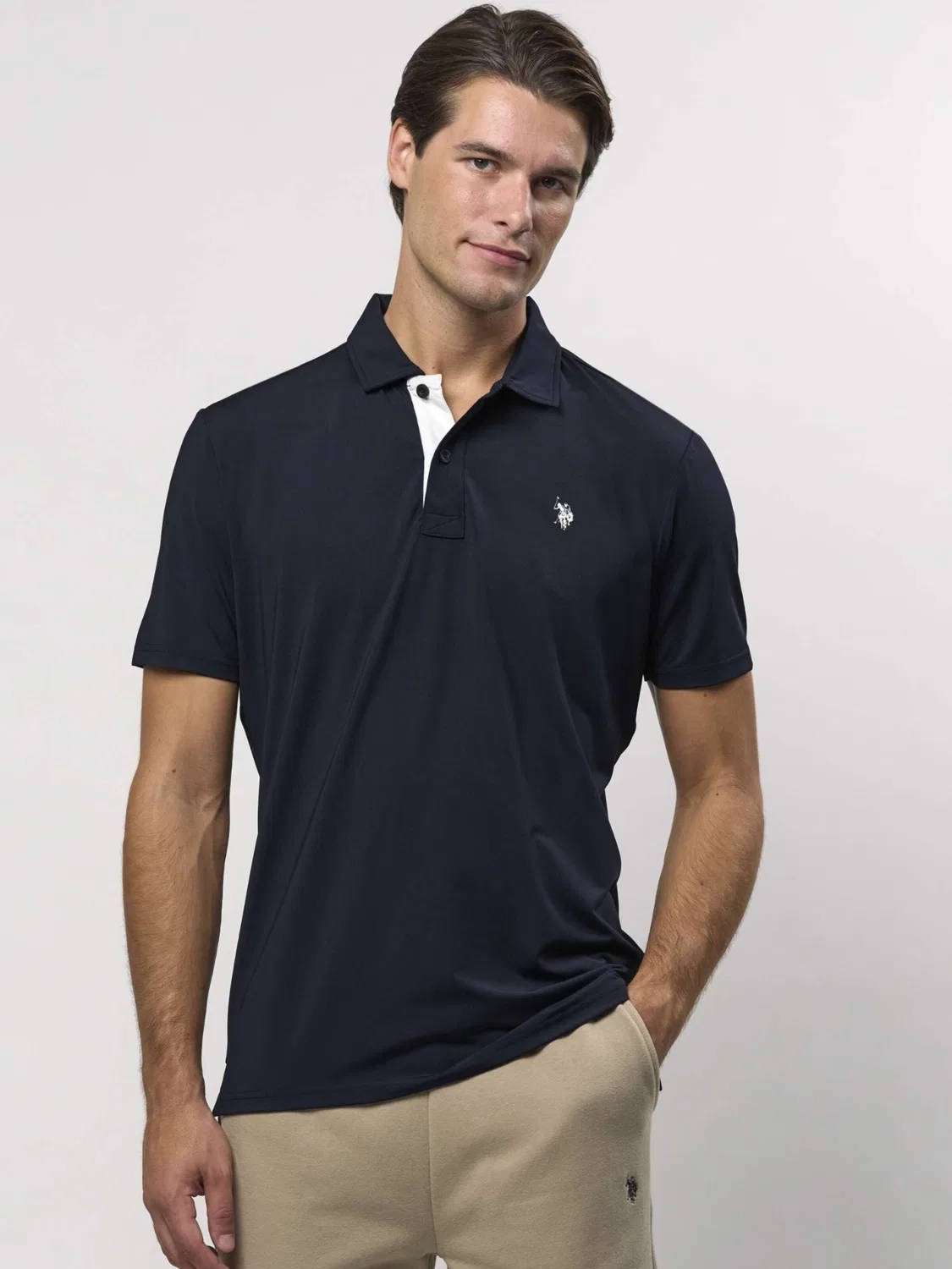Удобная рубашка на пуговицах ' Clark Polo ' U.S. Polo Assn., Sapphire — фото 3