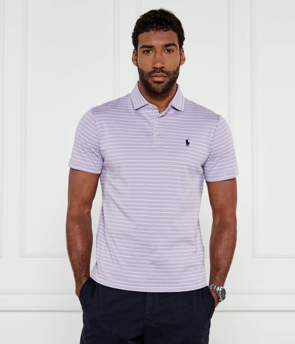 

Рубашка поло Custom slim fit Polo Ralph Lauren, лавандовый