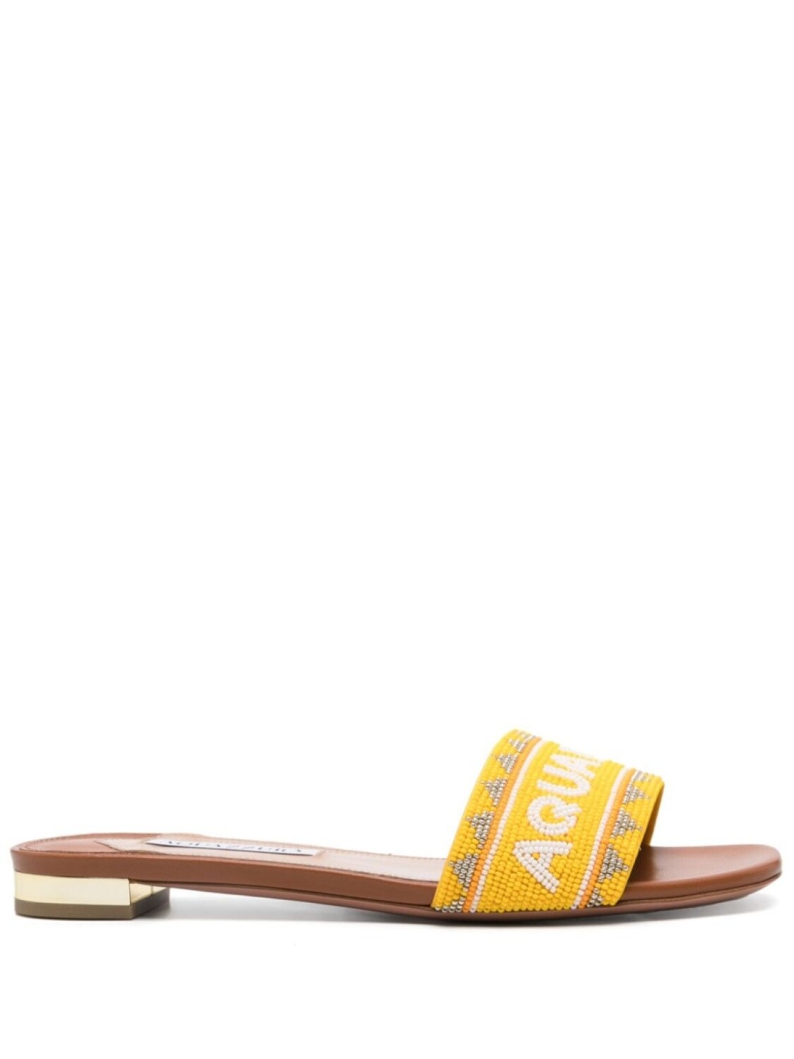 

Шлепанцы Aqz Beads Aquazzura, желтый