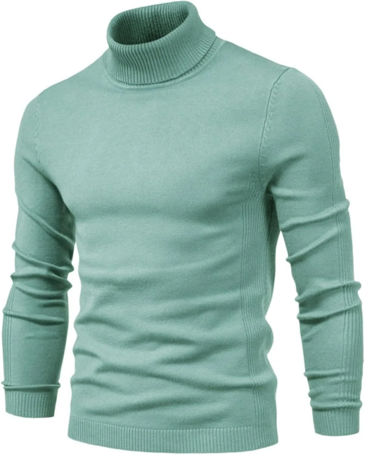 

Классический тонкий водолаз для мужчин, мягкий жаккардовый свитер с длинными рукавами