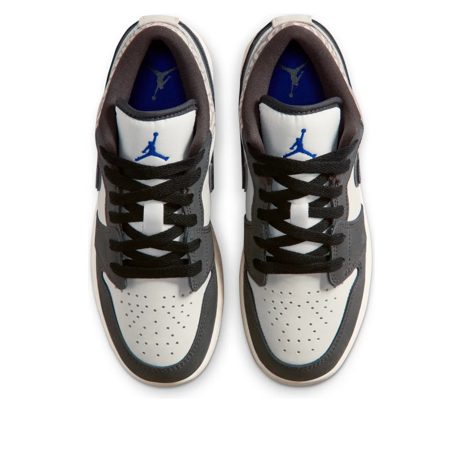 Кроссовки Air Jordan 1 Low SE 'Sail Deep Pewter Elephant Print' IU2269-100, белый — фото 3