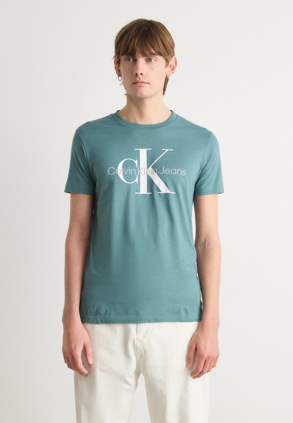 

Футболка с принтом SEASONAL MONOLOGO TEE Calvin Klein Jeans, синий