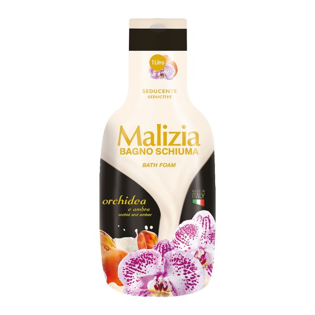

Пена для ванны с ароматом янтаря и орхидеи Malizia, 1000 мл