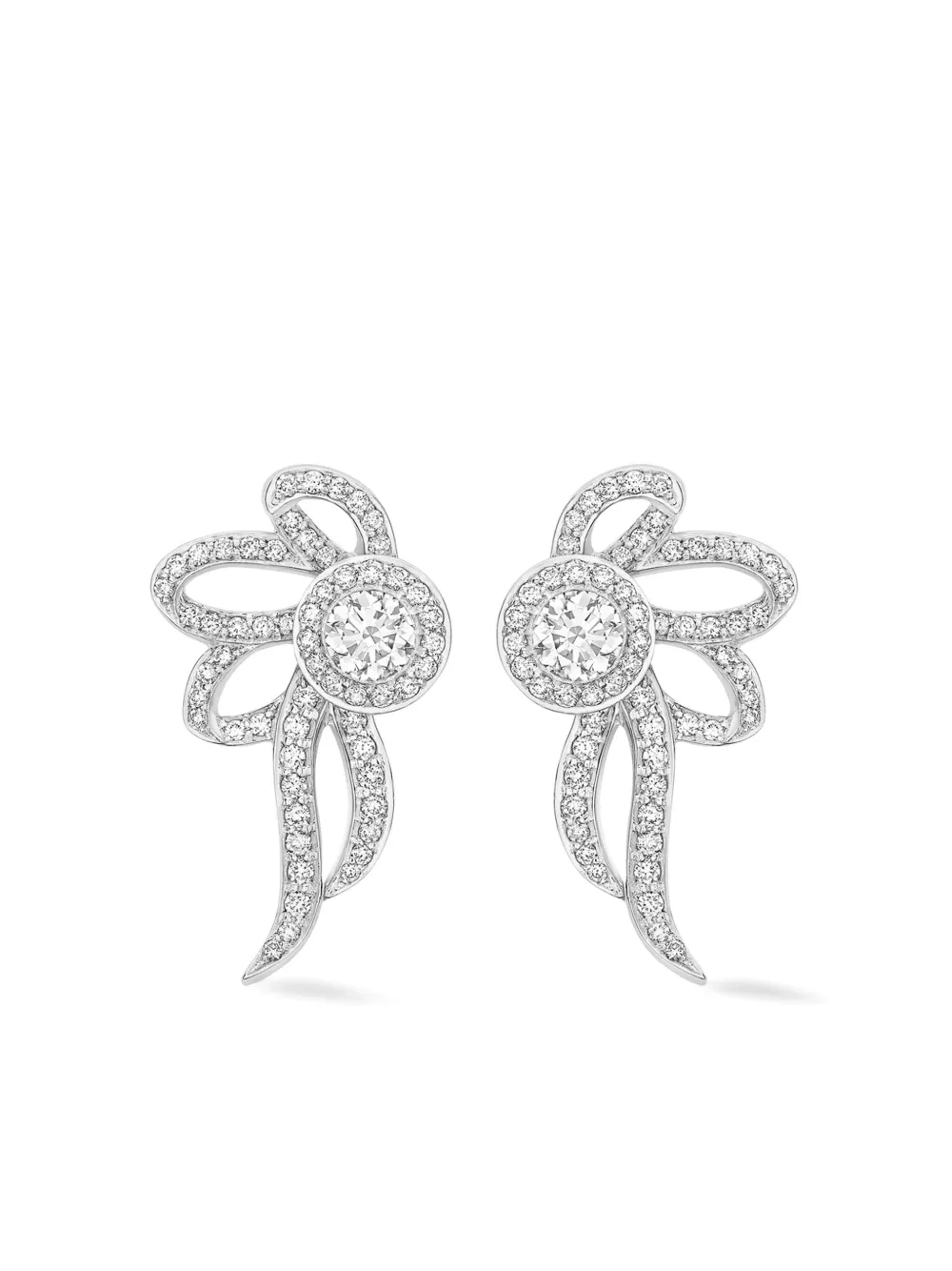 

Серьги Bow с бриллиантами Lark & Berry, серебяный