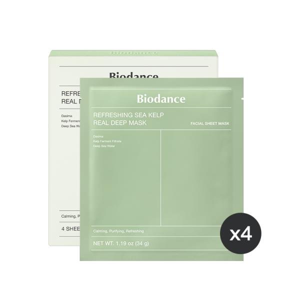

BIODANCE Refreshing Sea Kelp Real Deep Mask 34 г - успокаивающая тканевая маска