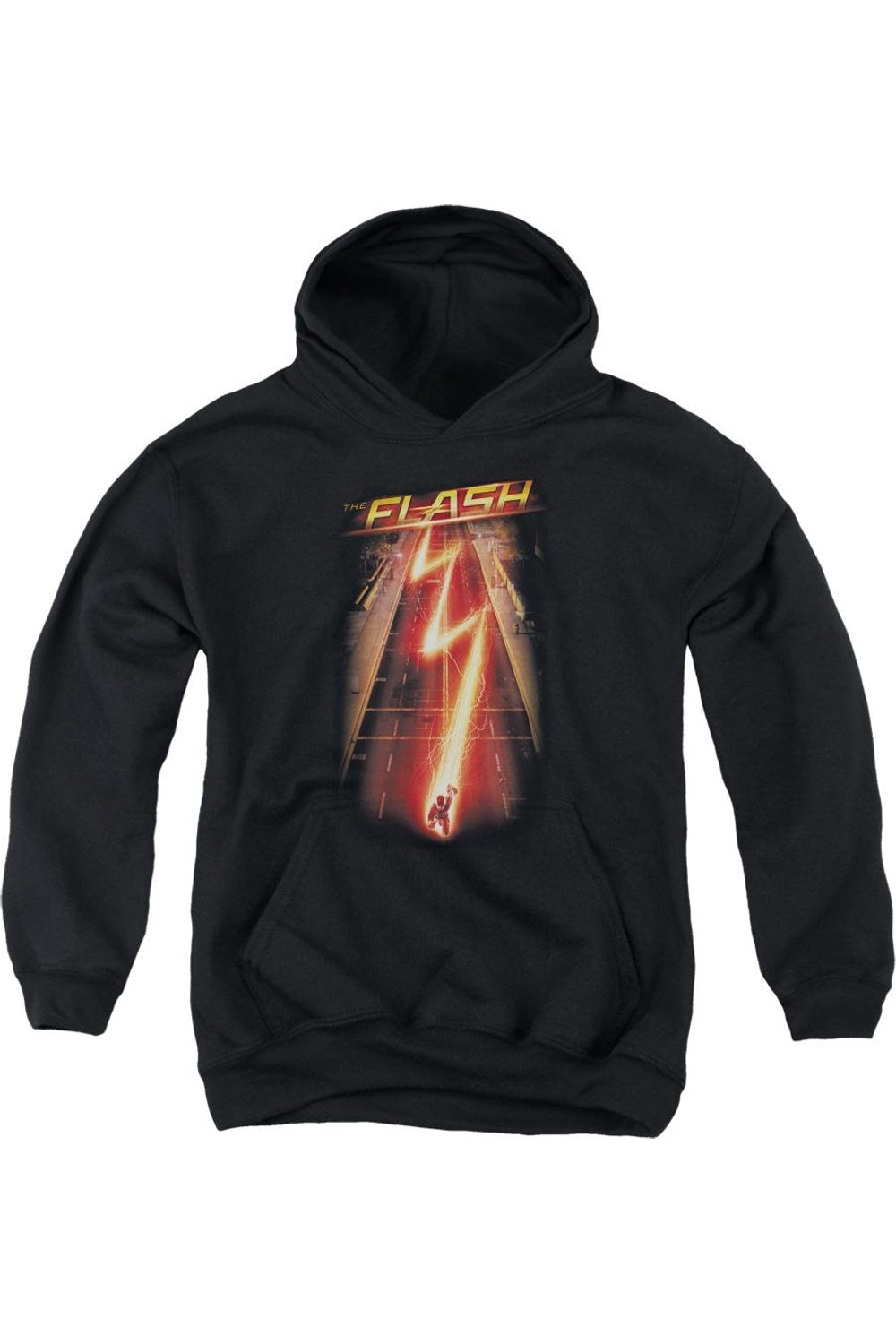 

Футболка с капюшоном The Flash Ave Youth Pull Over Hoodie Gildan, черный