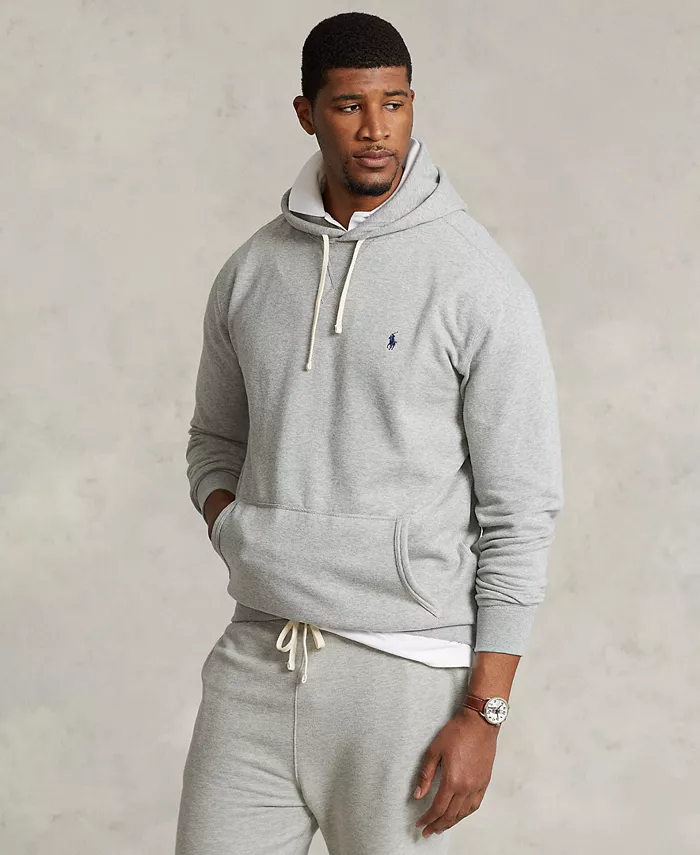 Мужская флисовая толстовка Big & Tall Polo Ralph Lauren, серый — фото 2