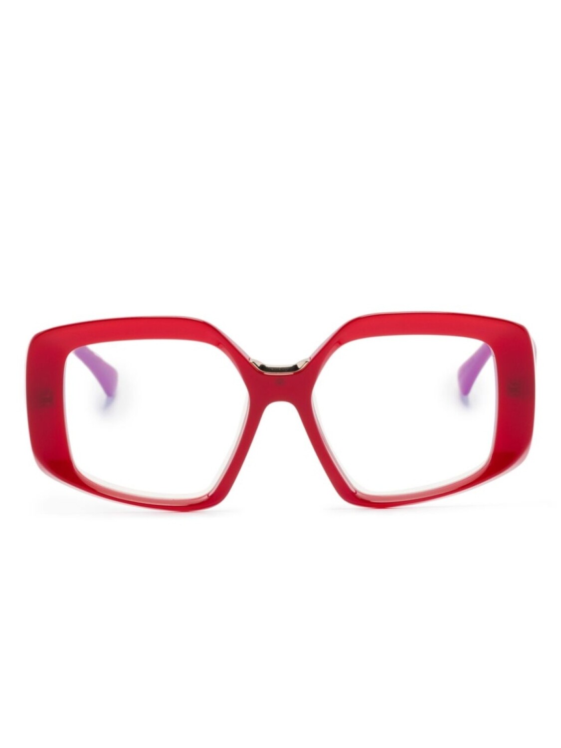 

Очки в массивной оправе Max Mara Eyewear, золотой