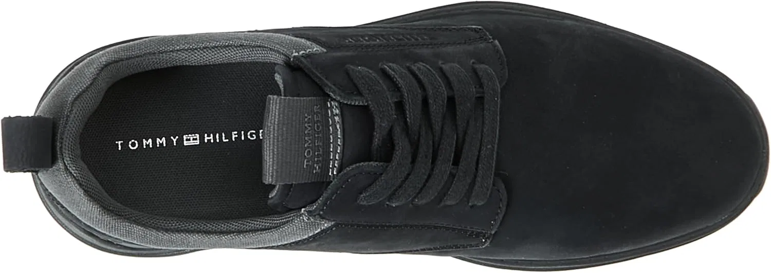 Мужские кожаные туфли Tommy Hilfiger Driver Shoe Mix Hybrid Leather Shoe, Black — фото 3