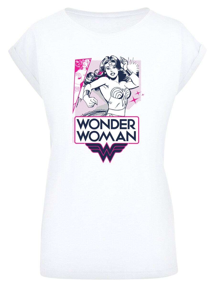 

Рубашка F4NT4STIC DC Comics Wonder Woman Pink Action, белый