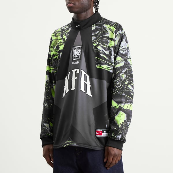 Футболка вратаря сборной Кореи Nike, черный & белый — фото 2