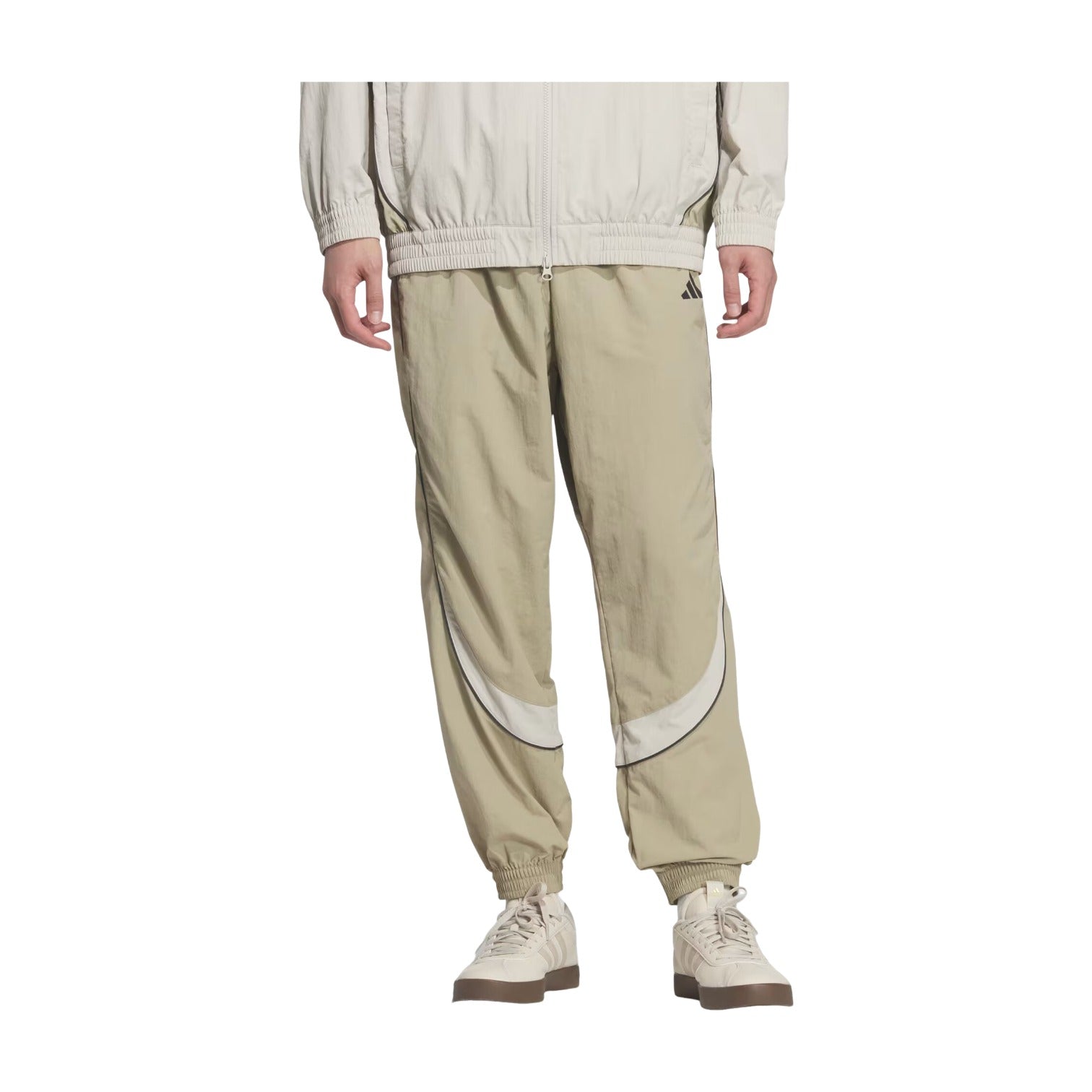 Брюки Adidas Brand Love Loose Fit Light Woven Pants 'Wonder Cargo Beige' — фото 2