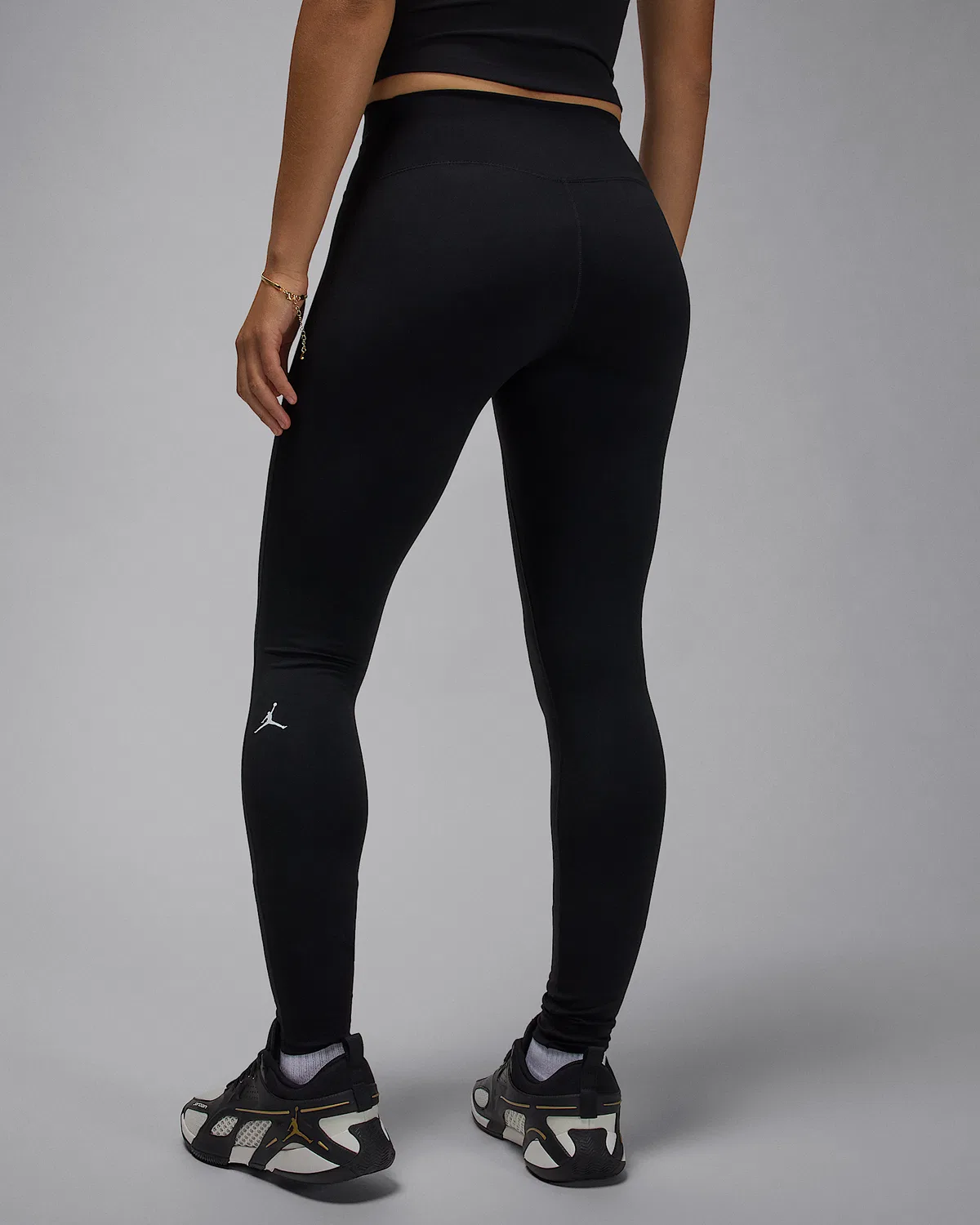 Женские леггинсы с высокой посадкой Dri-FIT Jordan Sport, Black/White — фото 2