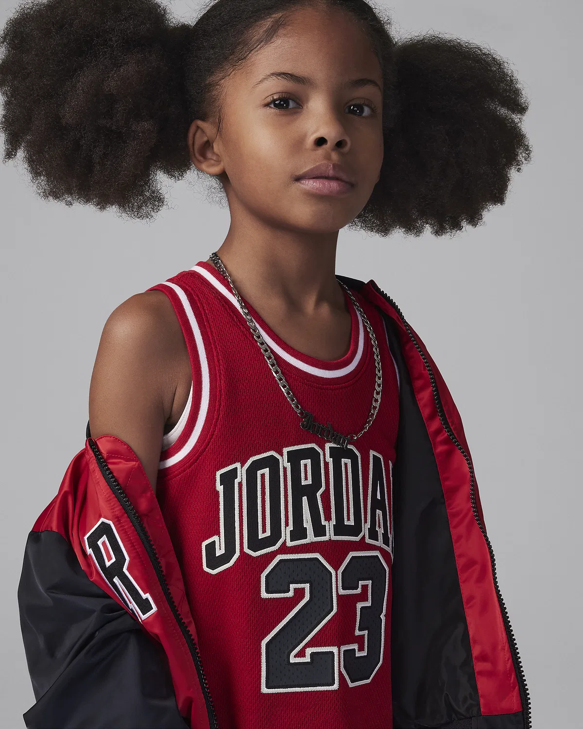 Детское платье Jordan 23 Jersey Dress, Gym Red — фото 3