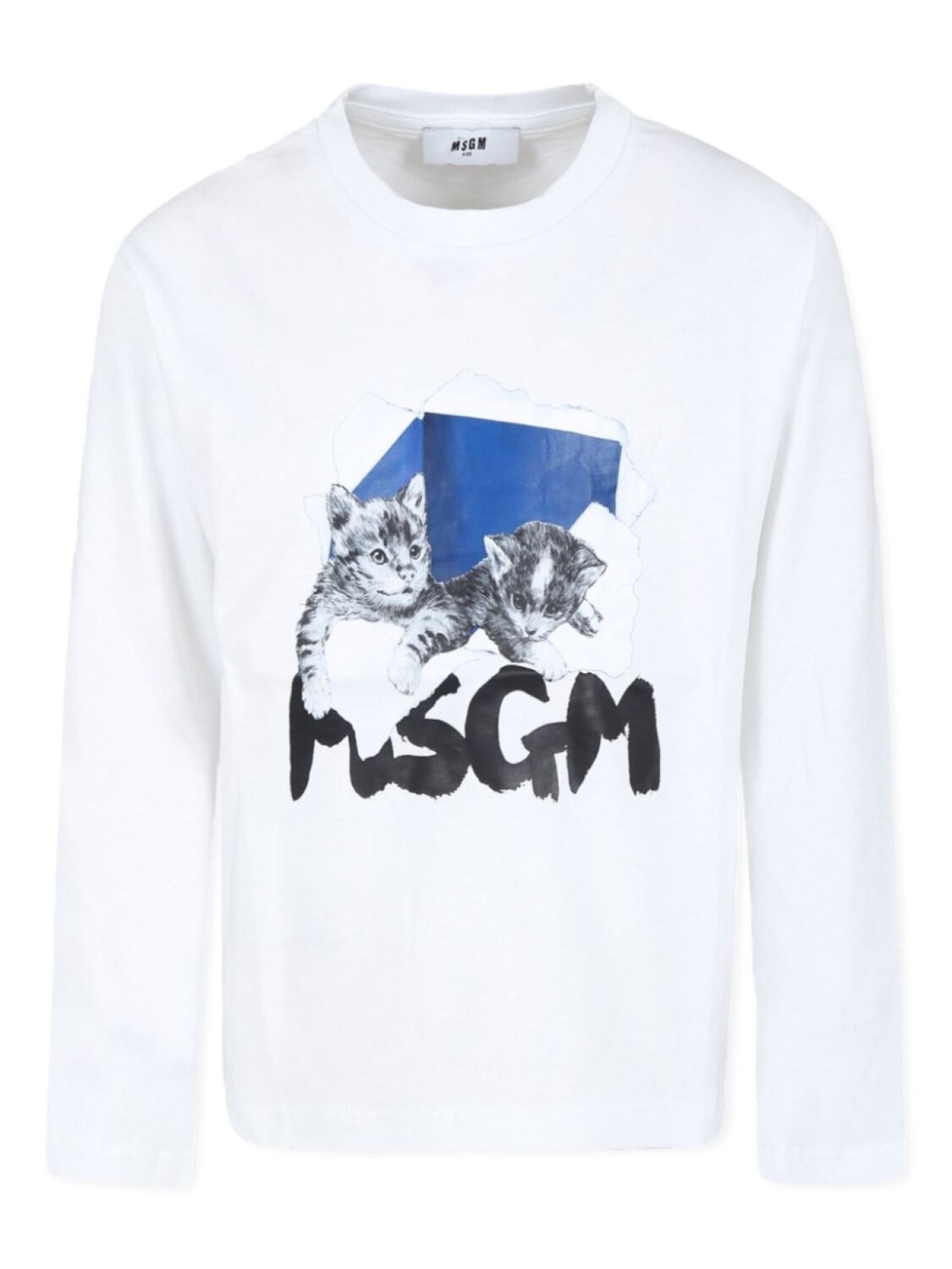 

MSGM Kids футболка с логотипом, белый