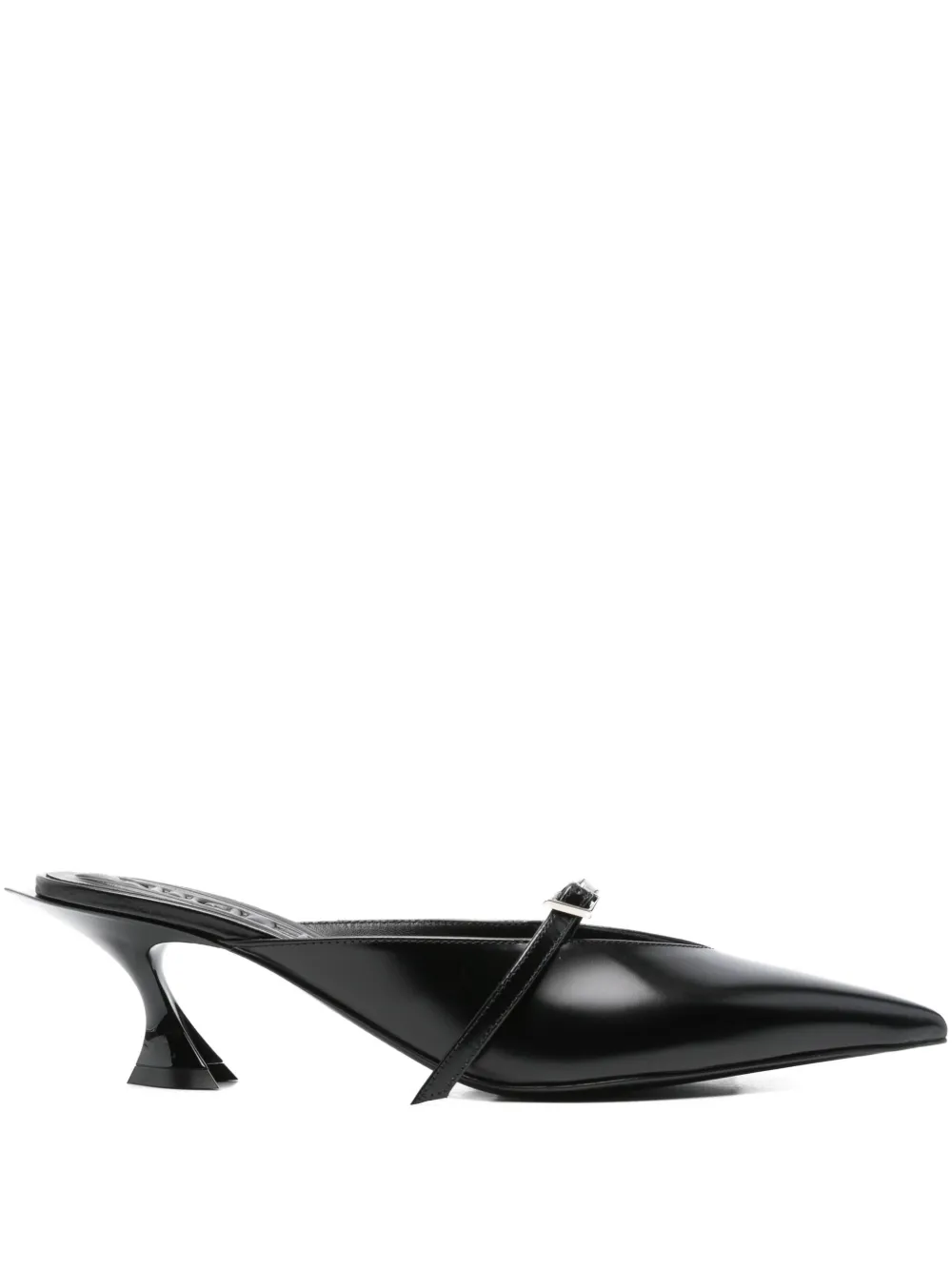 Мюли с заостренным носком Mugler, черный
