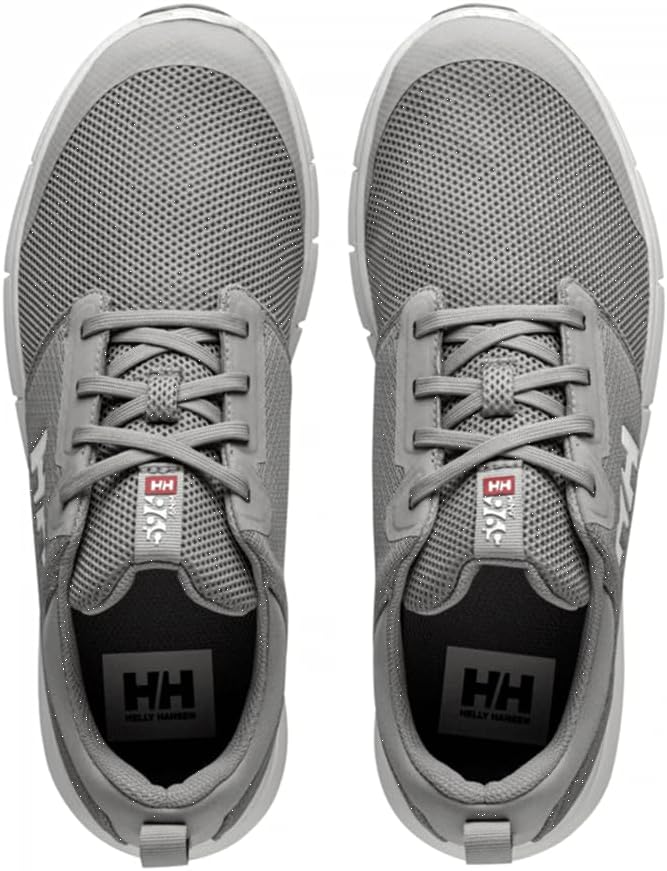 Helly-Hansen Men's Feathering Shoes - Breathable Sailing Shoe - Flexible Non-Marking Boat Footwear - Footwear for Men Helly Hansen, 800 New Light Grey — фото 2