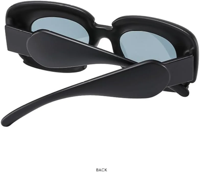 

Винтажные квадратные солнцезащитные очки MUTYNE для женщин, модные очки в стиле пэчворк, хип-хоп, мужские солнцезащитные очки для вождения, панк-очки, Blue