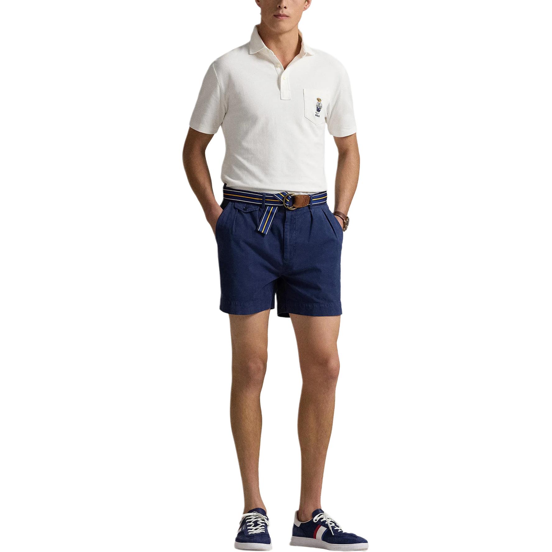 Рубашка-поло Polo с нашивкой в виде медведя Polo Ralph Lauren, белый — фото 3