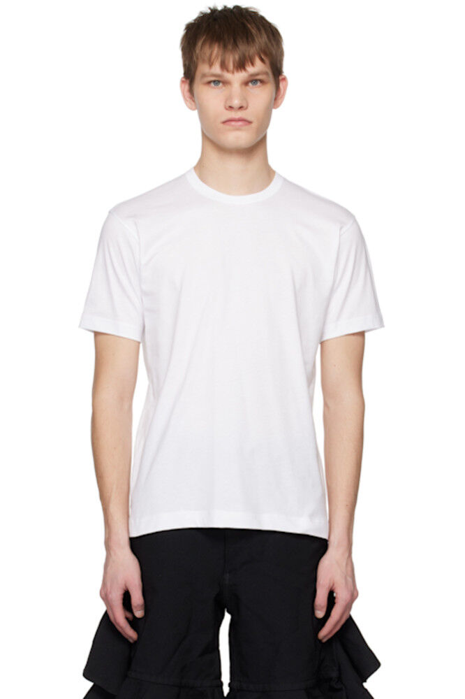 

Белая футболка с круглым вырезом Comme des Garçons Shirt