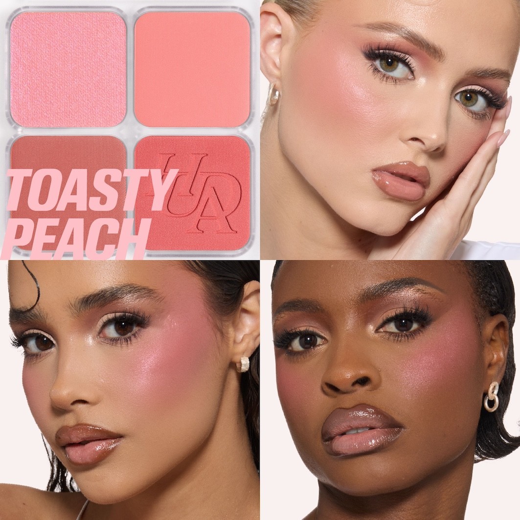 Палитра для макияжа лица Huda Beauty Filter Blurring Blushlighter, toasty peach, 7.5 г — фото 2