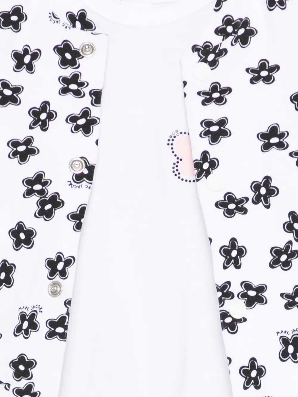 Костюм с цветочным принтом Marc Jacobs Kids, белый — фото 3