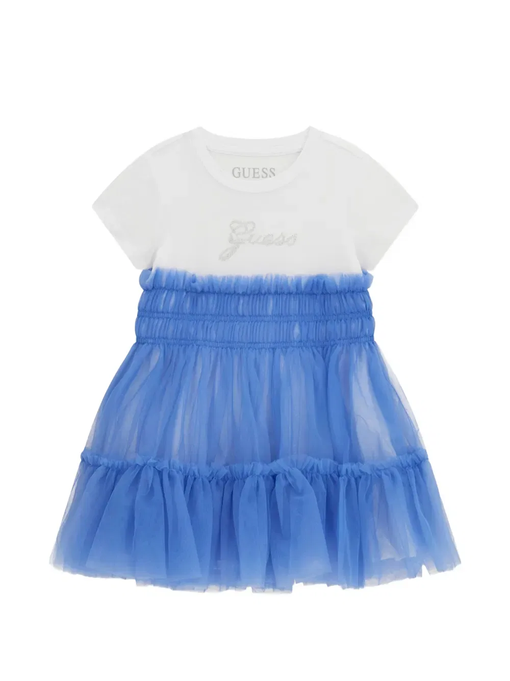 Платье с оборками Guess Kids, синий