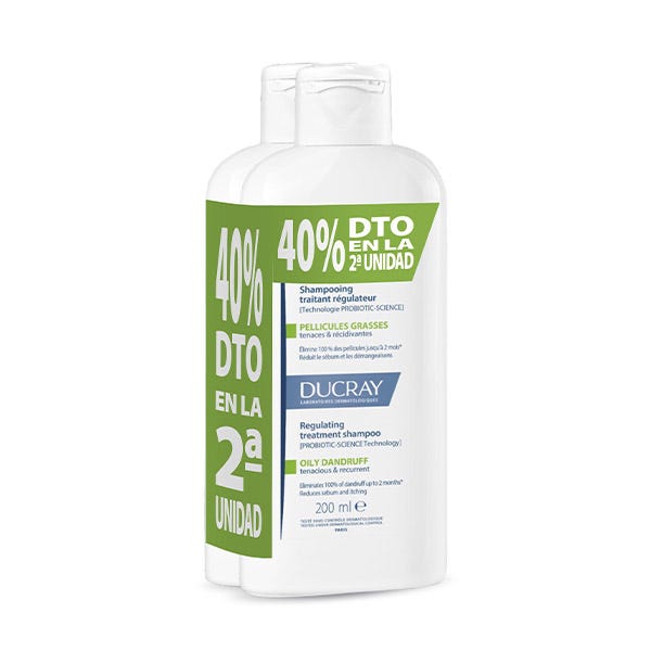 

Шампунь против перхоти DUCRAY Duplo Kelual Squanorm Caspa Grasa