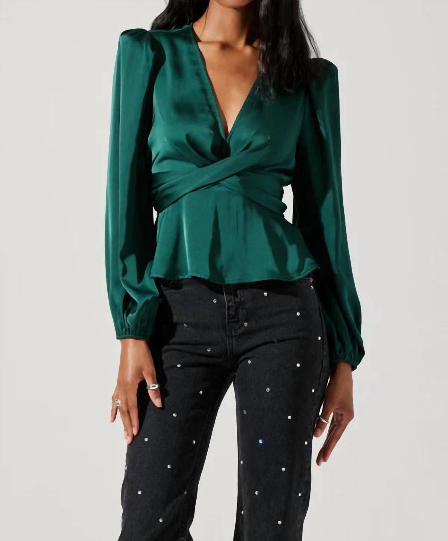 

Топ Eliana в цвете Forest Green ASTR