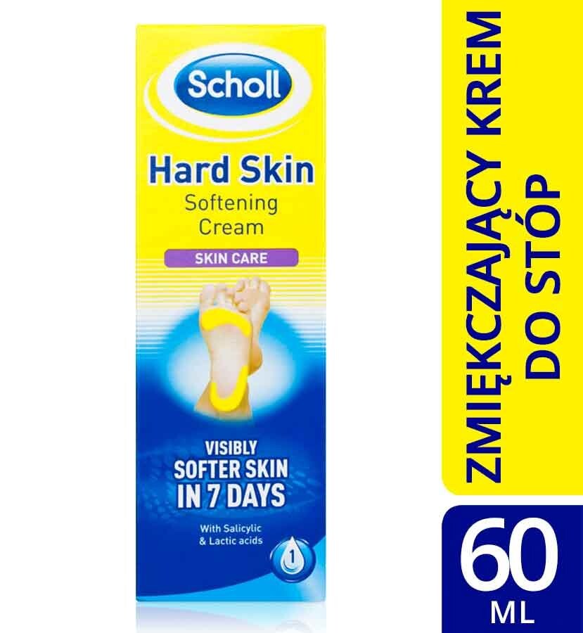Scholl, крем для ног, смягчающий огрубевшую кожу, алоэ, масло ши, салициловая кислота, 60 мл — фото 2