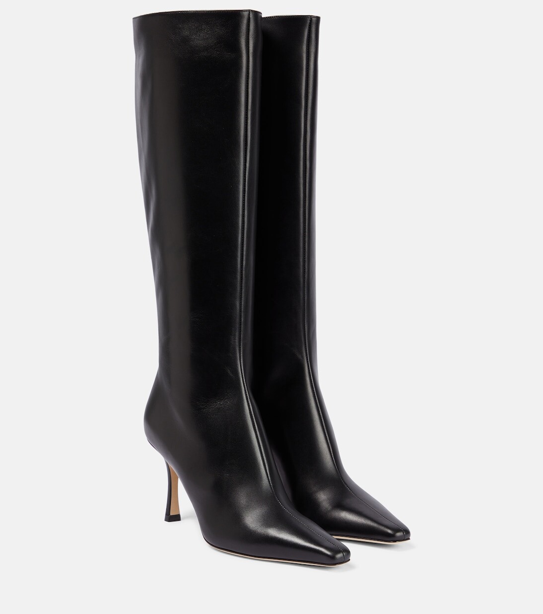 Кожаные сапоги agathe 85 Jimmy Choo, черный