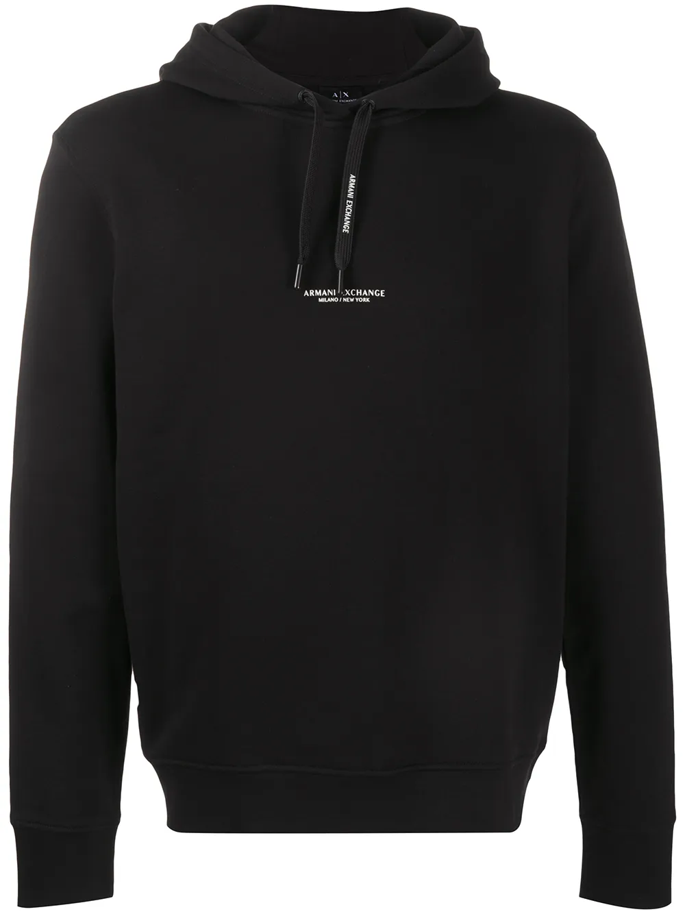 

Худи с кулиской и логотипом Armani Exchange, черный