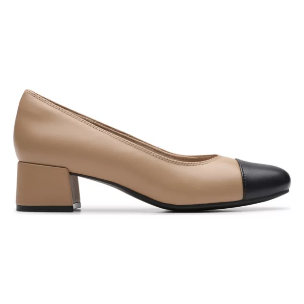 Иридесса женские кожаные туфли Clarks, цвет beige leather — фото 2