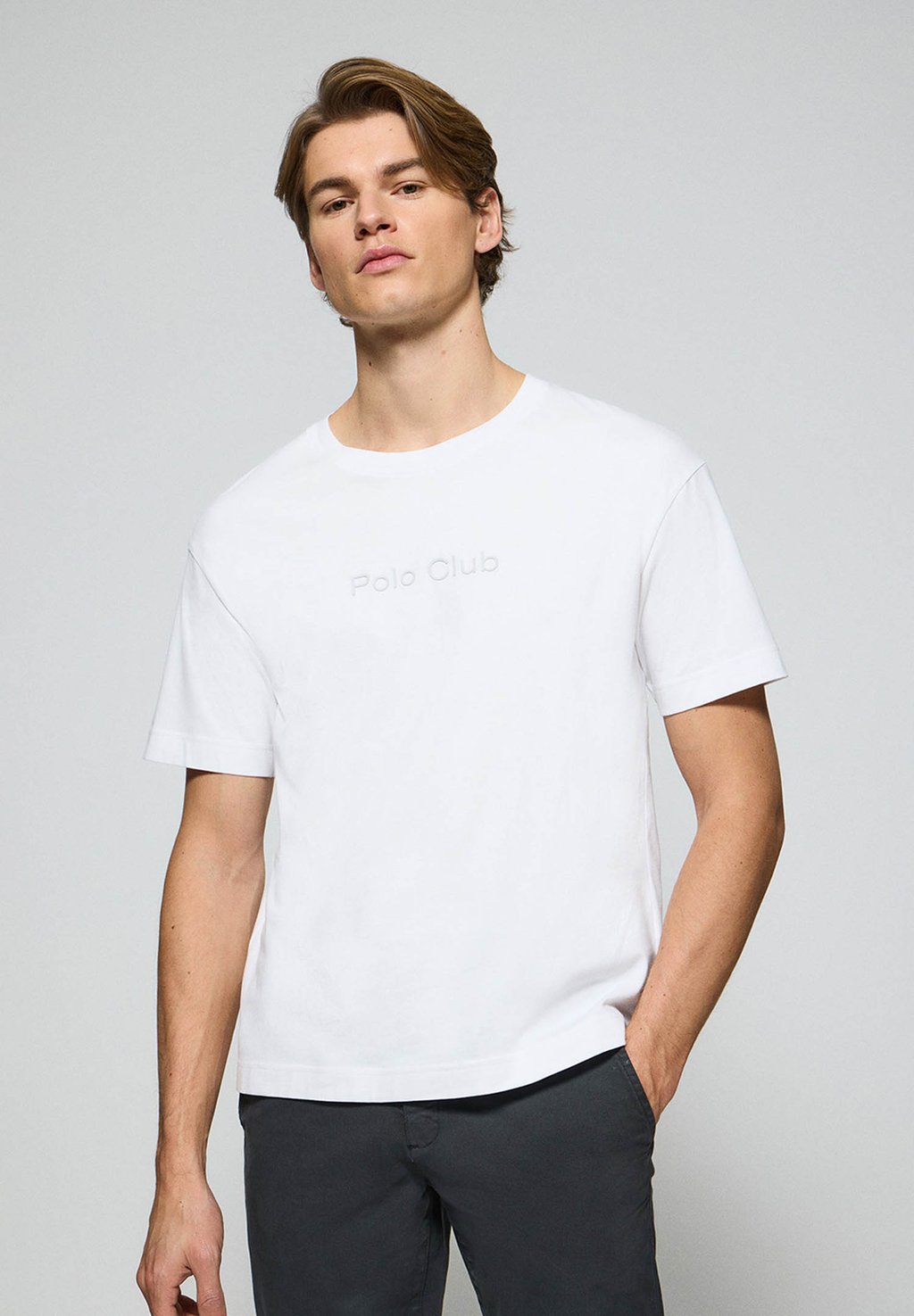 

Базовая футболка SHORT SLEEVE SAUL MINIMAL Polo Club, белый