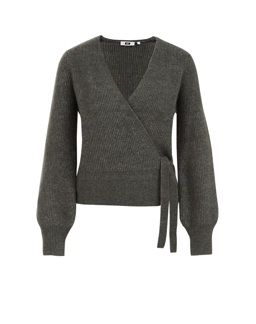 

Вязаный кардиган WE Fashion, цвет mottled green