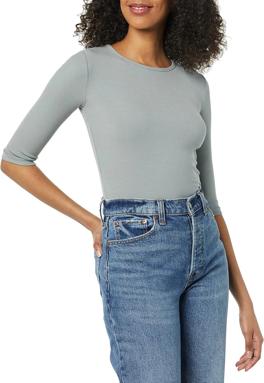 

Топ Vince с длинными рукавами и круглым вырезом