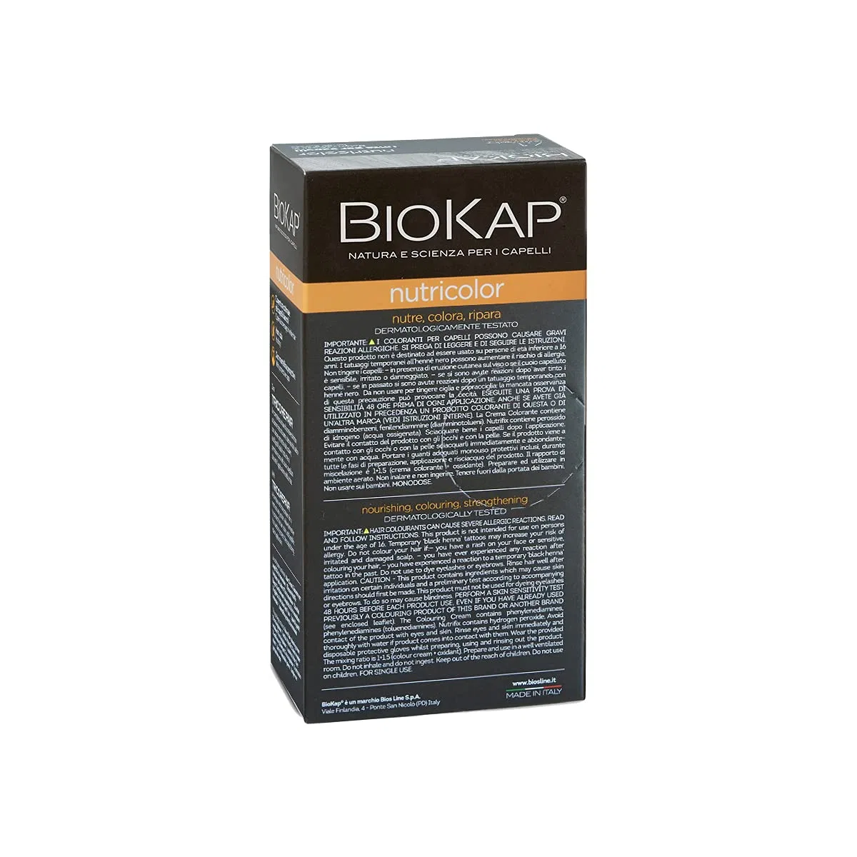 Стойкая краска для волос «Nutricolor 8.0 Light Blonde» без аммиака от BIO KAP Biokap — фото 2