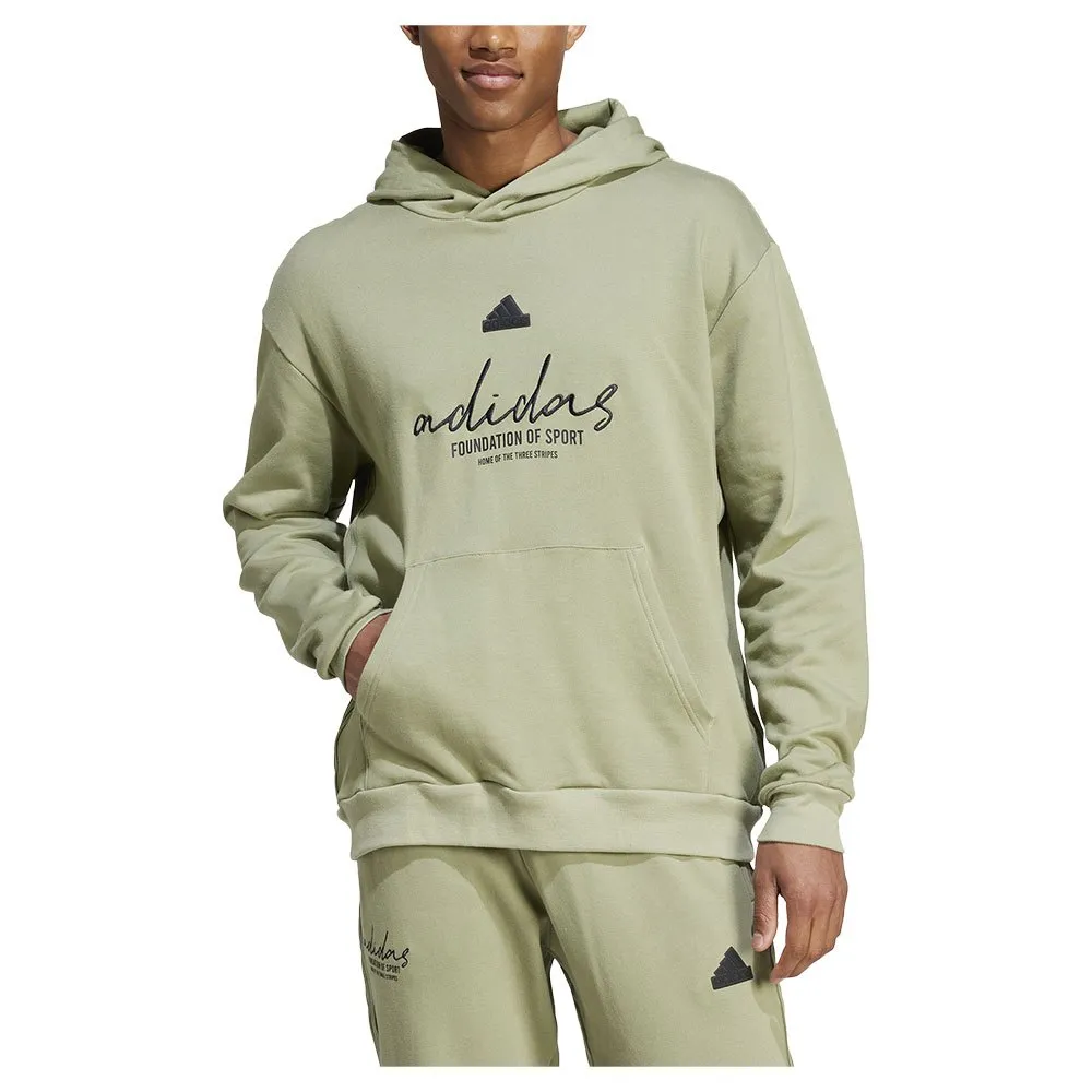 

Худи adidas Brand Love French Terry, зеленый