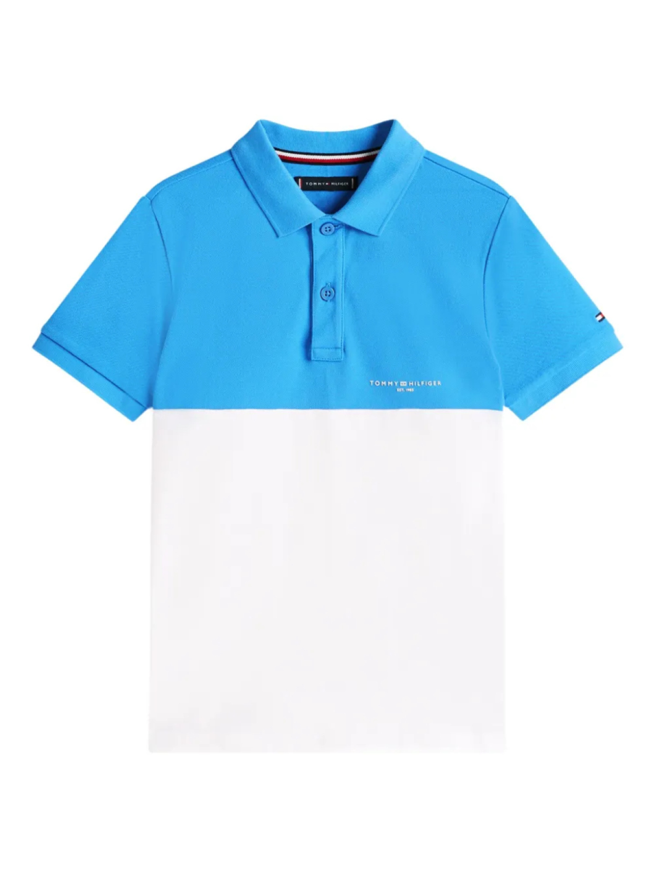 

Рубашка поло с короткими рукавами Tommy Hilfiger Junior, синий