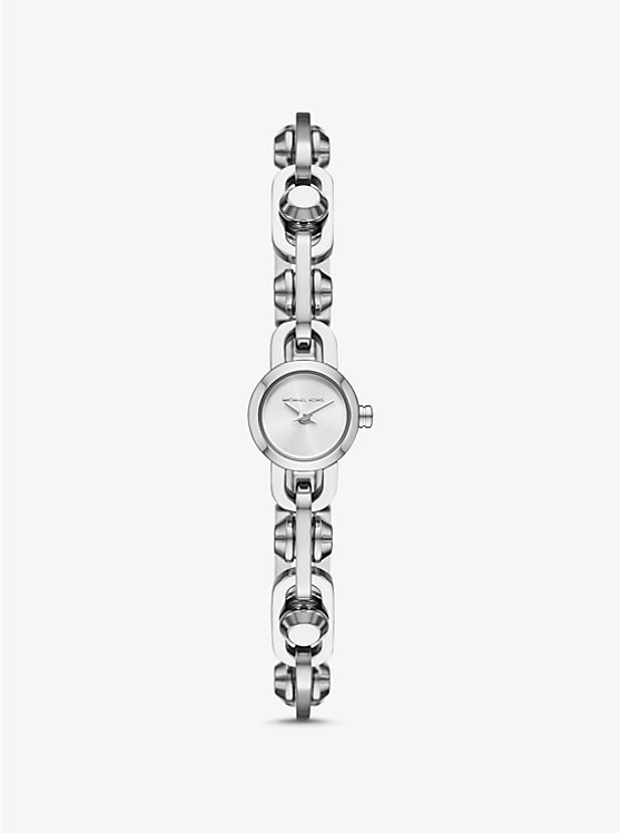 

Миниатюрные часы Astor Link с серебристым браслетом Michael Kors, серебряный