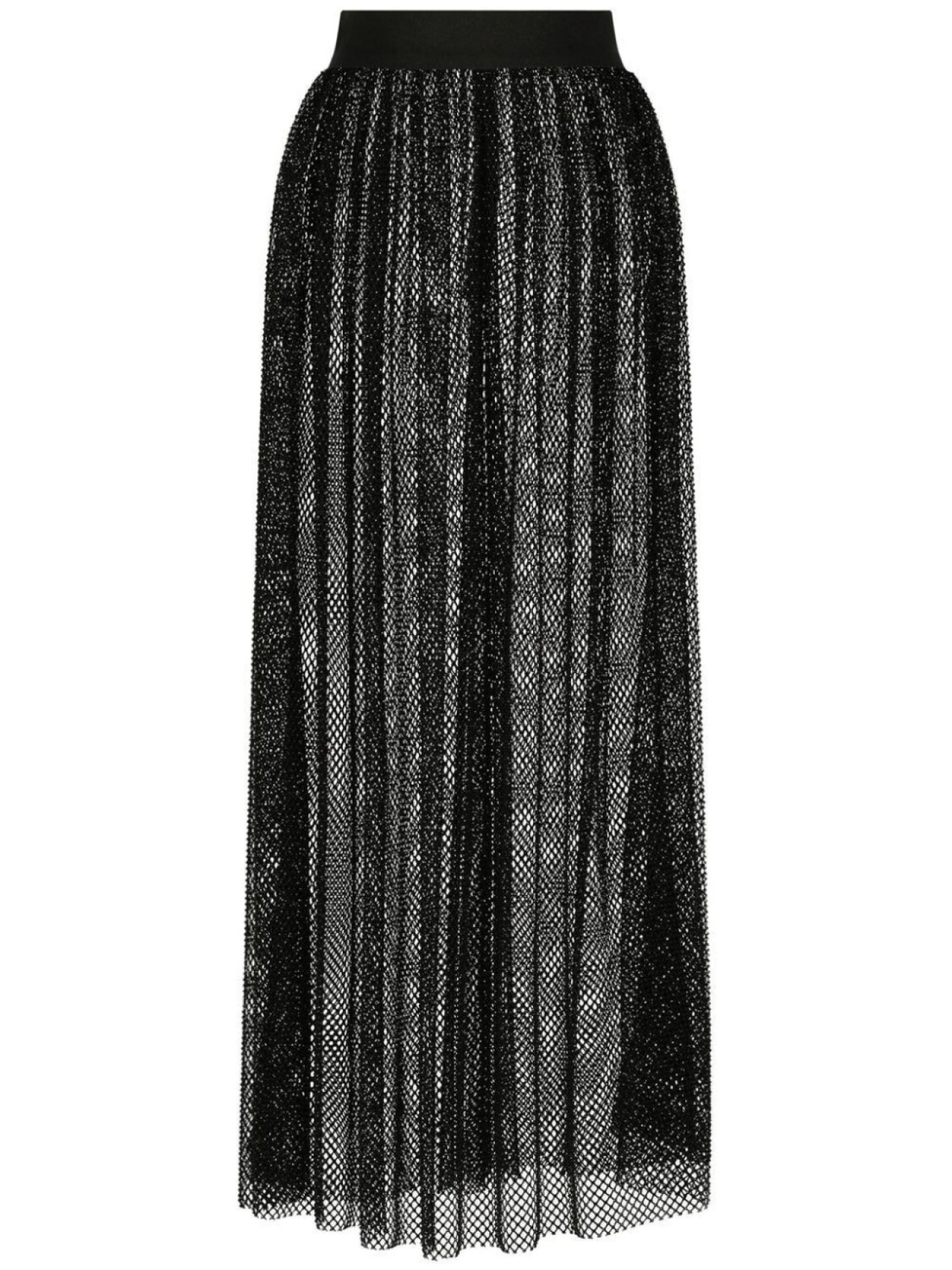 

Dolce & Gabbana юбка макси со стразами, черный