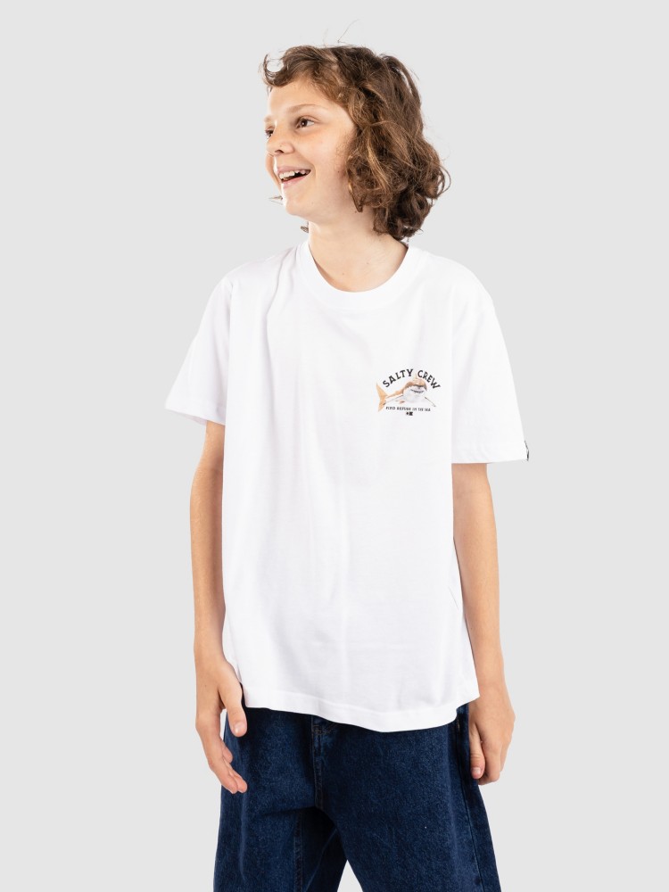 Футболка Salty Crew Lurking Kids T-Shirt, white — фото 2