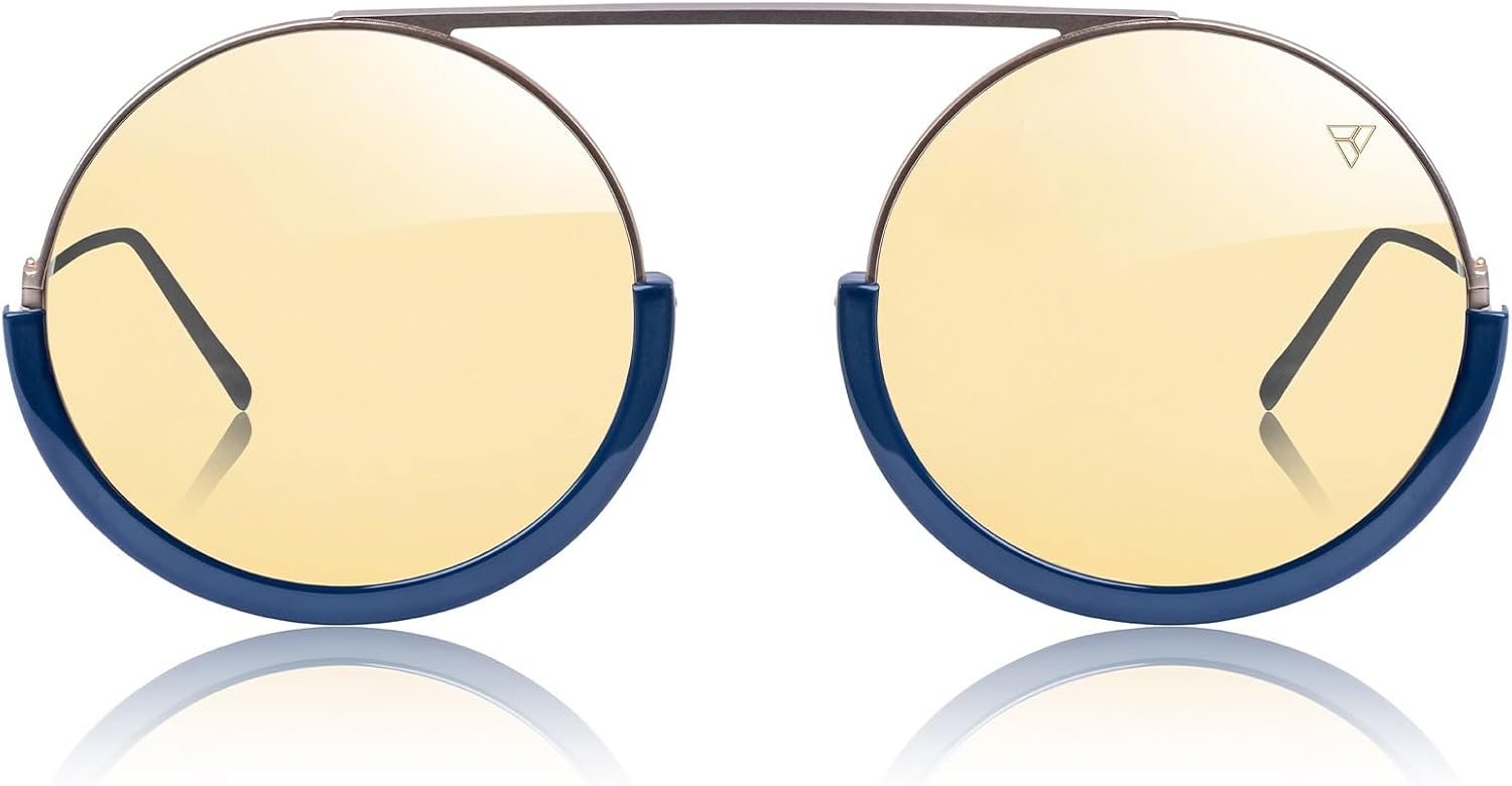 

Очки Hyperlight Fullerene C60 с защитой от УФ-излучения и синего света для мужчин, унисекс, роскошные солнцезащитные очки для женщин, дизайнерские солнцезащитные очки для мужчин HYPERLIGHTOPTICS, Lunar Gold I